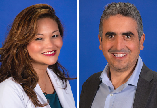 Geoanna Bautista (l) and Roy Ben-Shalom (r)